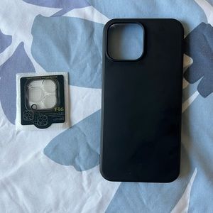 iPhone 13 pro max case & Glass Camera Lens Protector ，like new